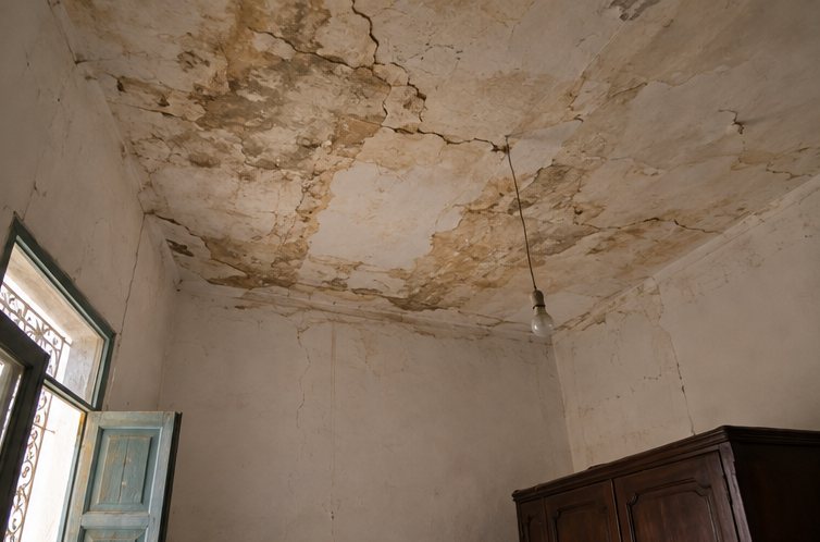 أثر التسرّب في السقف