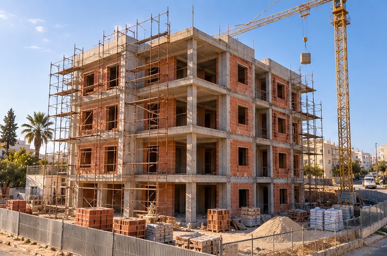 Le projet en cours de construction