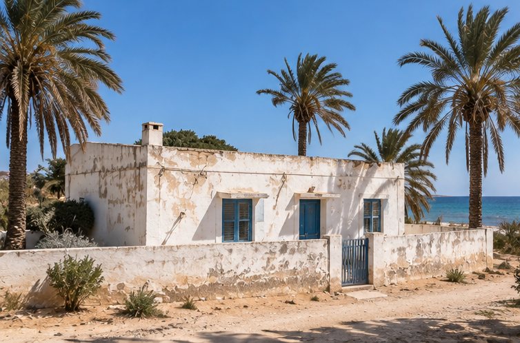 La maison vue de l'extérieur